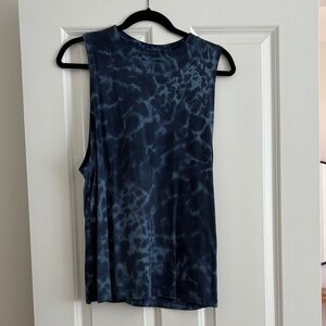 Lululemon Athletica All Yours Oversized Navy Tie-Dye Muscle Tee 4